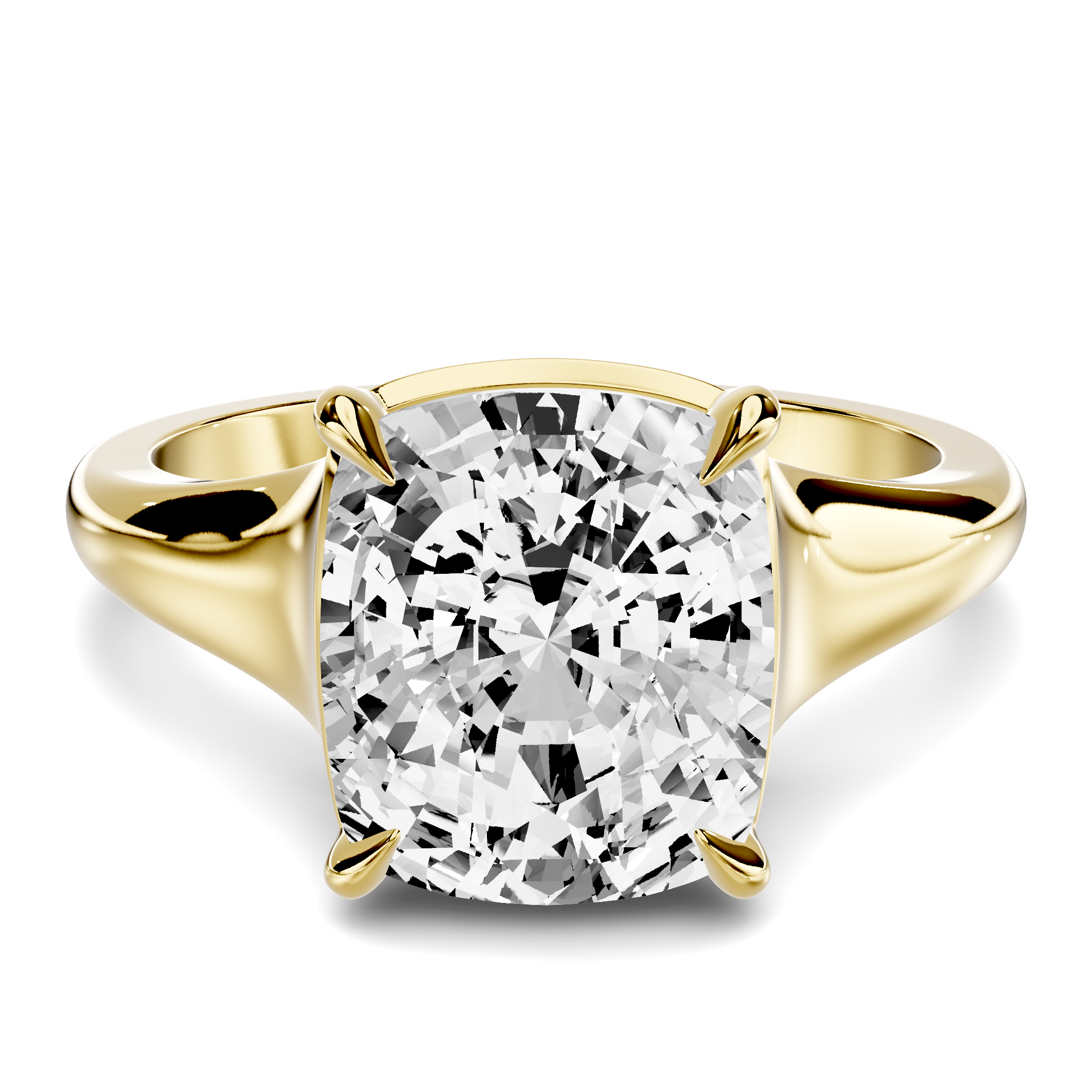 Stellora Grand Taper Bezel Engagement Ring