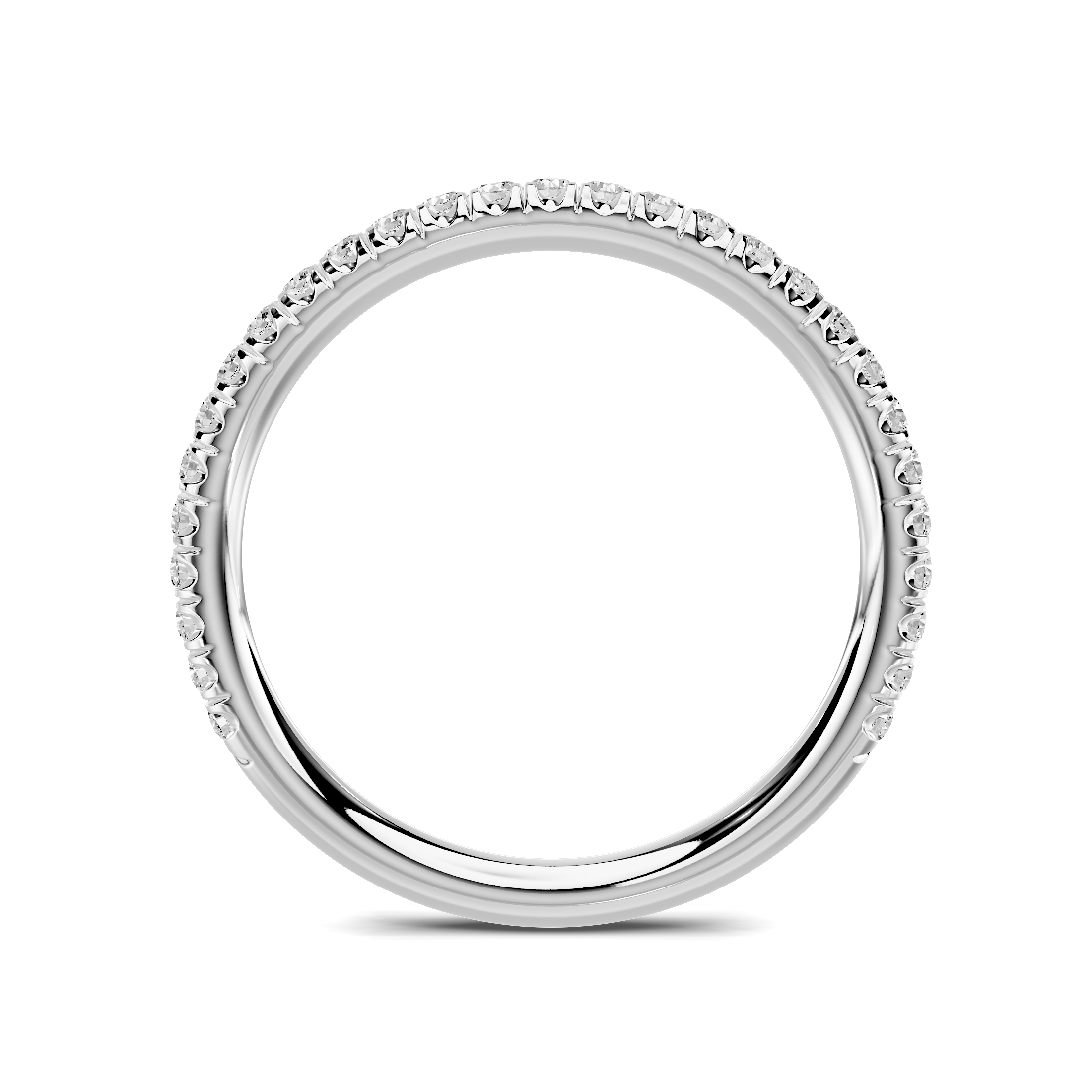 14K White Gold Elaris Pavé Band