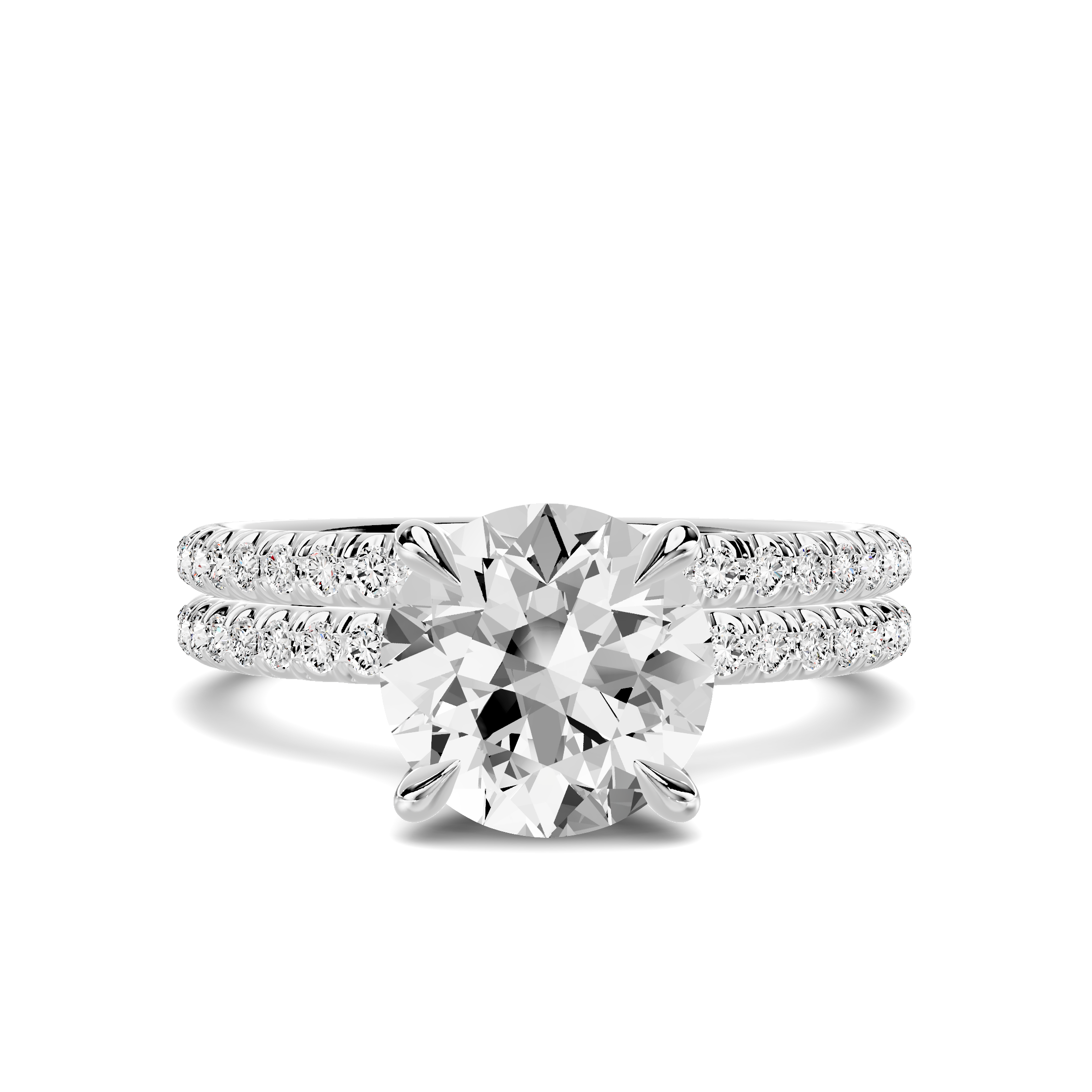 14K White Gold Elaris Pavé Band