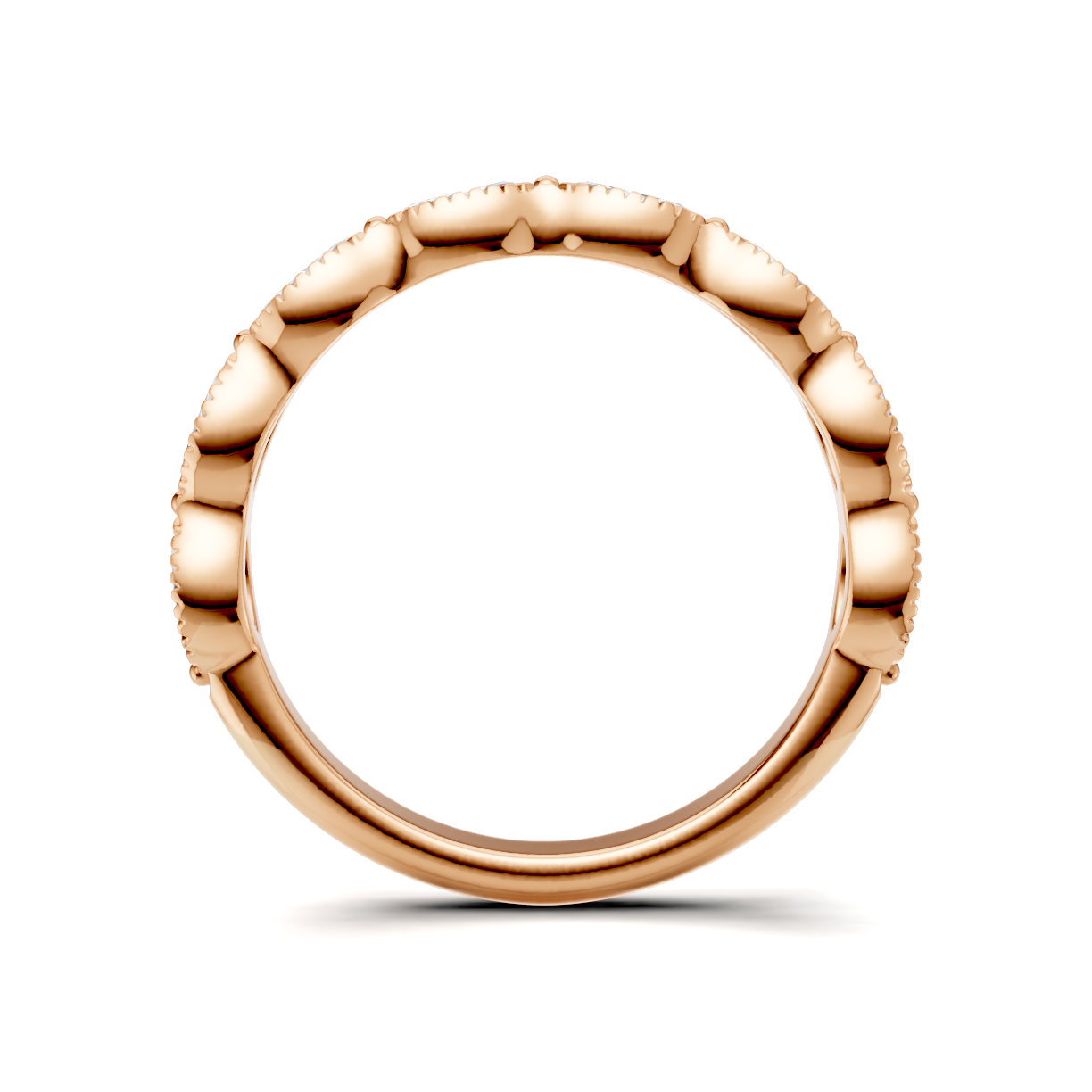 Maren Milgrain Marquise Diamond Band